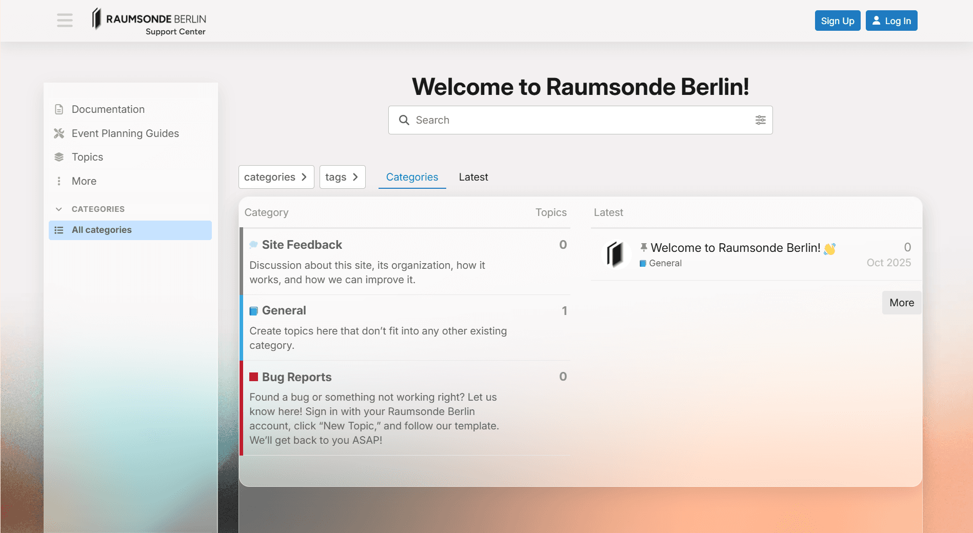 Support Center preview